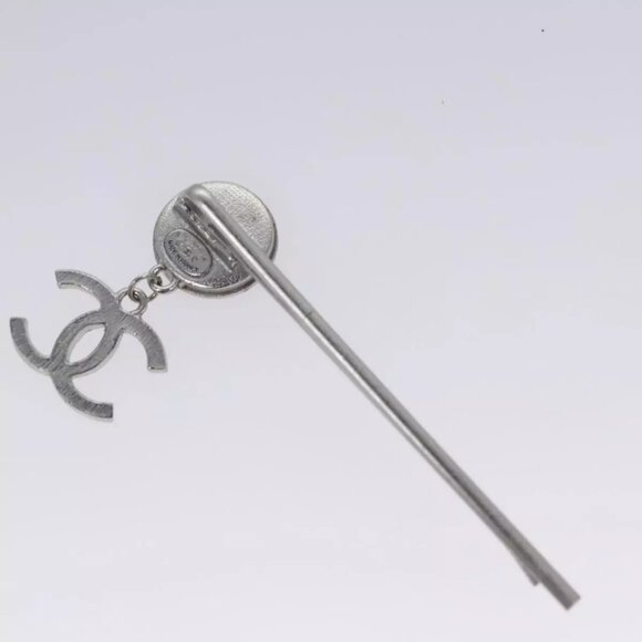 CHANEL Hairpin Pin Metal Silver LV Auth - Picture 12 of 16